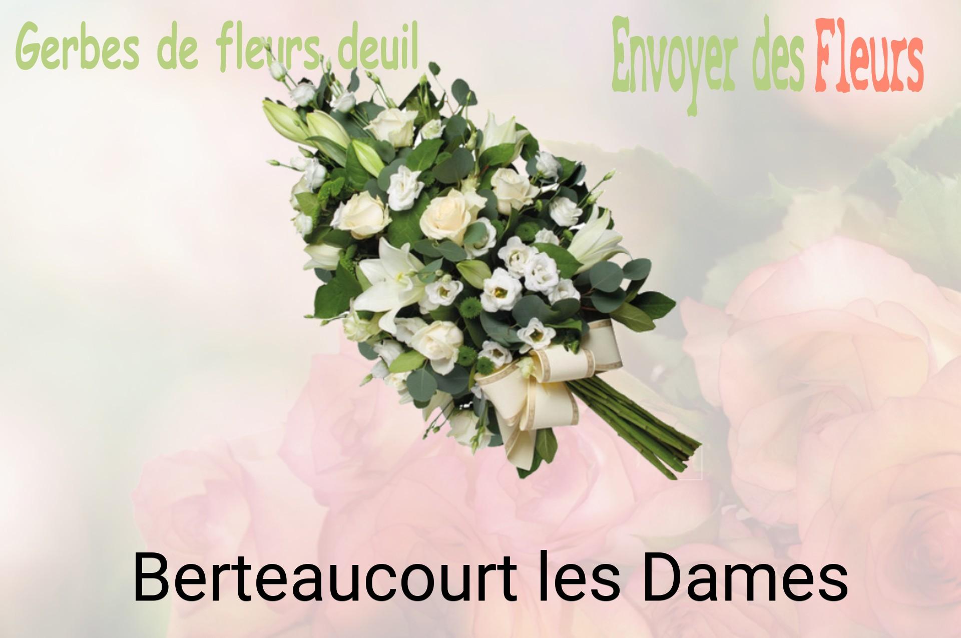 Gerbe de fleurs de deuil livrée à Berteaucourt-les-Dames